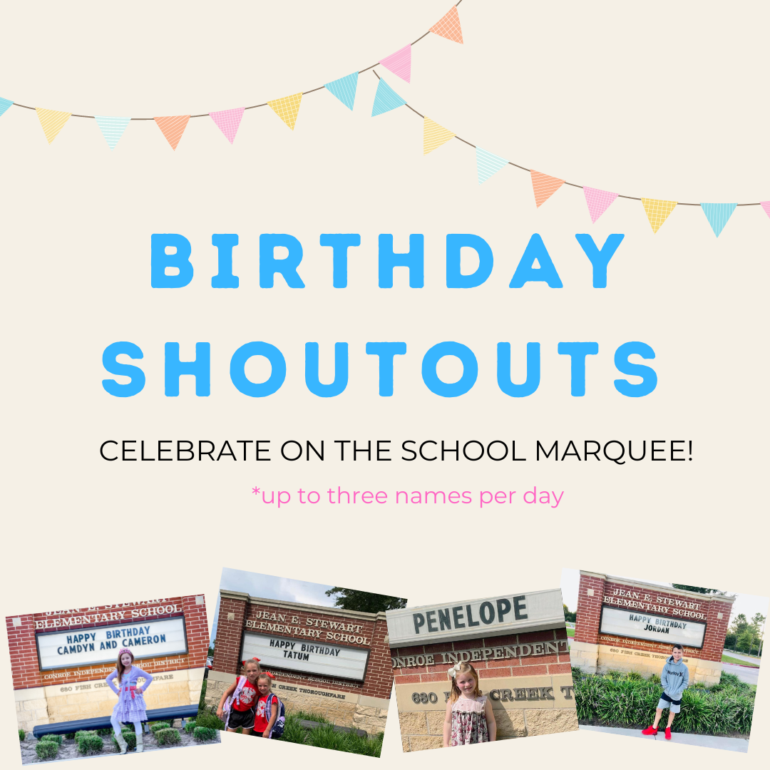 Birthday Shout Outs - September