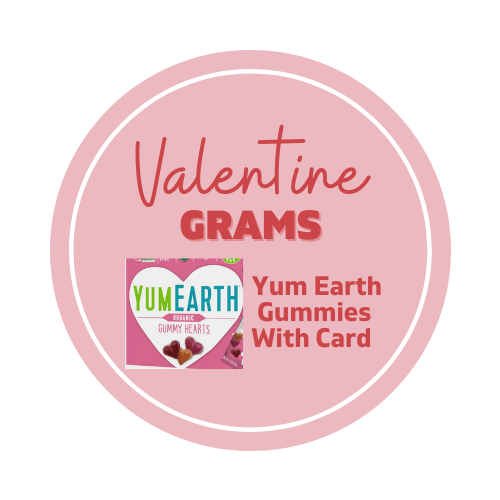 Valentine Grams - Yum Earth Gummies (Allergy Friendly)