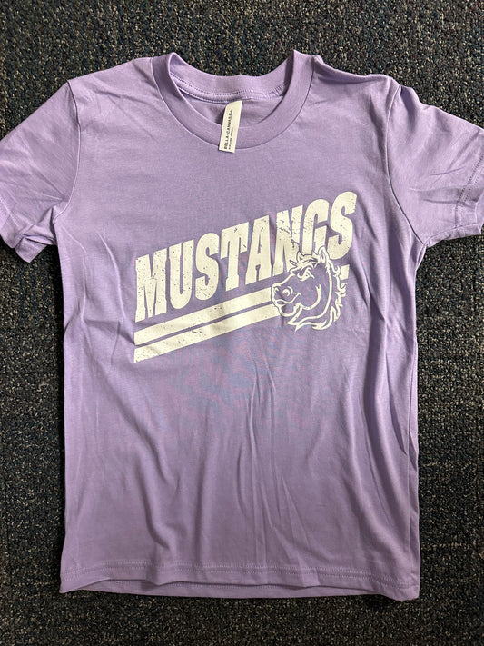 Distressed Mustang Shirt - Lavender